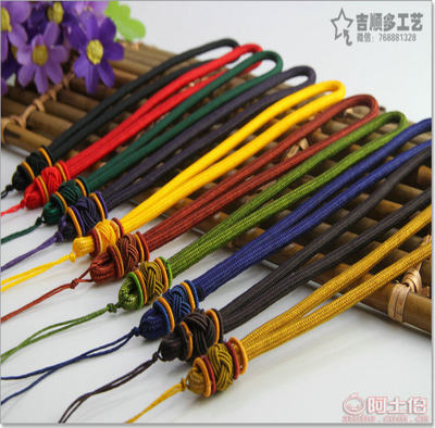 【吉順多廠家直銷手工編織菠蘿結圈DIY手把件繩千眼菩提玉墜瑪瑙掛件繩JS106】深圳市龍崗區平湖吉順多工藝飾品商行 - 產品庫